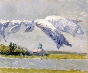 Laundry Drying (Gustave Caillebotte) - Muzeo.com