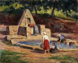 Laundry Maids (Maximilien Luce) - Muzeo.com