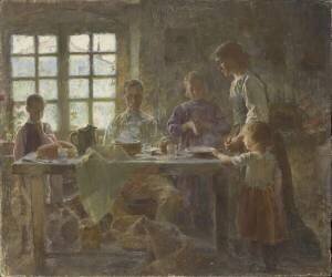 Le bénédicité (Henri Royer) - Muzeo.com