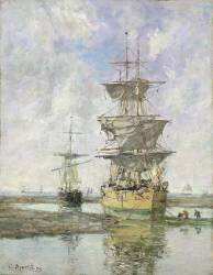 Le grand navire (Eugène Boudin) - Muzeo.com