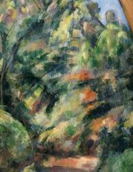 Le rocher rouge (Paul Cézanne) - Muzeo.com