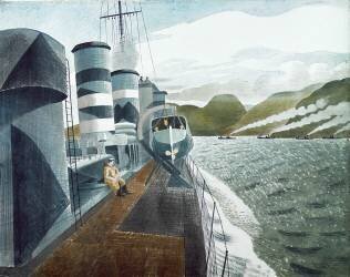 Leaving Scapa Flow (Eric Ravilious) - Muzeo.com