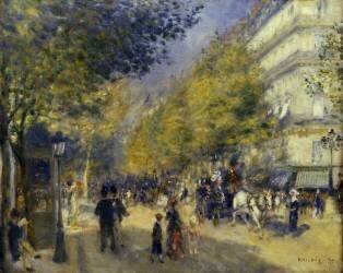 Les grands Boulevards (Auguste Renoir) - Muzeo.com