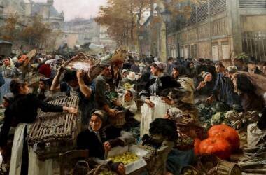 Les Halles (Léon Lhermitte) - Muzeo.com