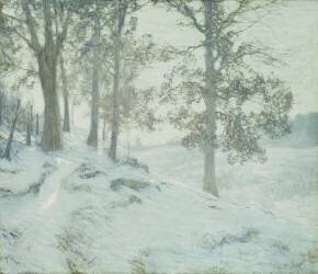 Lingering Oak Leaves (Walter Launt Palmer) - Muzeo.com