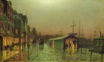 Liverpool Docks (John Atkinson Grimshaw) - Muzeo.com
