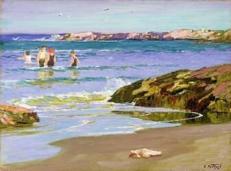 Low Tide (Edward Henry Potthast) - Muzeo.com