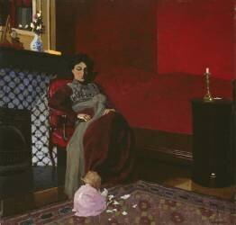 Madame Vallotton and her Niece (Félix Vallotton) - Muzeo.com