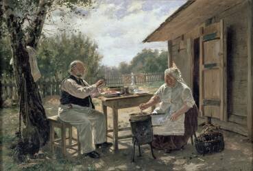 Making Jam (Vladimir Egorovic Makovsky) - Muzeo.com