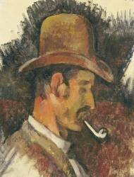 Man with Pipe (Paul Cézanne) - Muzeo.com