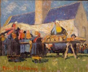 Marché breton (Robert Delaunay) - Muzeo.com