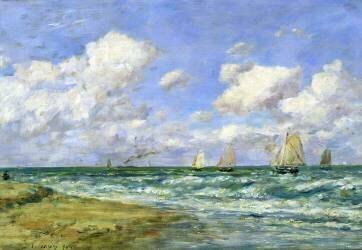 Marine scene (Eugène Boudin) - Muzeo.com