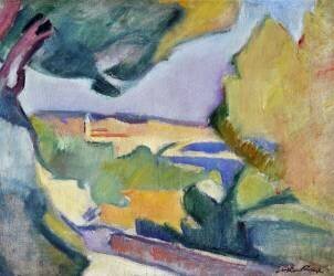 Mediterranean landscape (Achille Emile Othon Friesz) - Muzeo.com