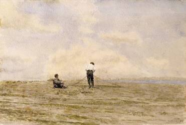 Mending the Net (Thomas Eakins) - Muzeo.com
