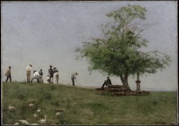 Mending the Net (Thomas Eakins) - Muzeo.com