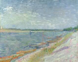 Moored Boats (Vincent van Gogh) - Muzeo.com