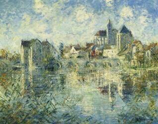 Moret-sur-Loing (Gustave Loiseau) - Muzeo.com