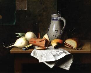 Munich Still Life (William Michael Harnett) - Muzeo.com