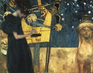 Music (die music) (Gustav Klimt) - Muzeo.com
