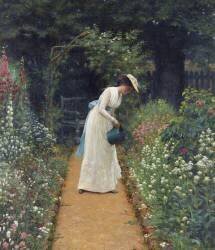 My Lady's Garden (Edmund Blair Leighton) - Muzeo.com