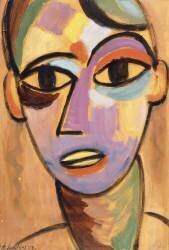 Mystic Head : Youth (Alexej von Jawlensky) - Muzeo.com