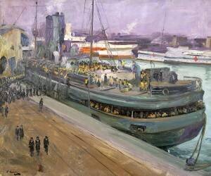 Naval Ratings Embarking (John Lavery) - Muzeo.com