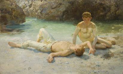 Noonday Heat (Henry Scott Tuke) - Muzeo.com
