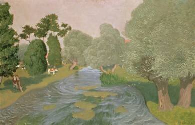Normandy Landscape (Félix Vallotton) - Muzeo.com
