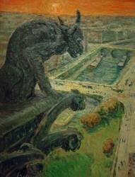 Notre Dame gargoyle (Nicolas Tarkhoff) - Muzeo.com