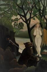 Nude and Bear (Henri Rousseau) - Muzeo.com