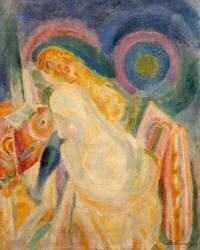 Nude girl reading (Robert Delaunay) - Muzeo.com