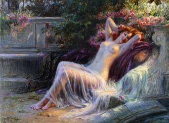 Nude with Roses (Delphin Enjolras) - Muzeo.com