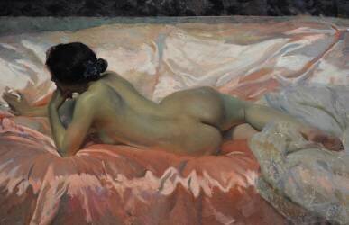 Nude Woman (Joaquin Sorolla y Bastida) - Muzeo.com
