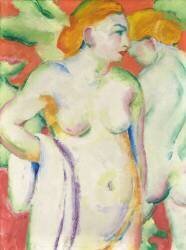 Nudes in Cinnabar (Franz Marc) - Muzeo.com