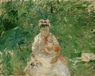 Nurse and baby (Berthe Morisot) - Muzeo.com