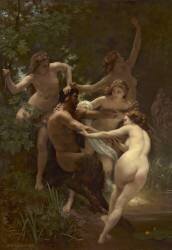 Nymphs and Satyr (William Bouguereau) - Muzeo.com
