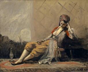 Odalisque (Jean-Baptiste Camille Corot) - Muzeo.com