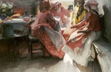 On a Visit (Abram Efimovich Arkhipov) - Muzeo.com