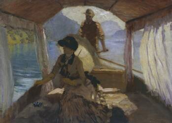 On Lake Lucerne (Giuseppe de Nittis) - Muzeo.com