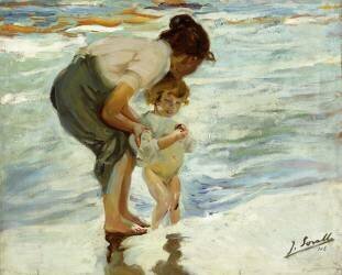 On the Beach (Joaquin Sorolla y Bastida) - Muzeo.com