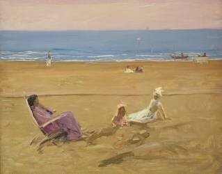 On The Beach (John Lavery) - Muzeo.com