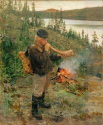 Paanajärvi Shepherd (Akseli Gallen-Kallela) - Muzeo.com