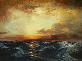 Pacific Sunset (Thomas Moran) - Muzeo.com