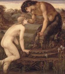 Pan and Psyche (Edward Burne-Jones) - Muzeo.com