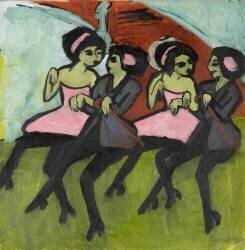 Panama Dancers (Ernst Ludwig Kirchner) - Muzeo.com
