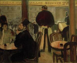 Paris Café II (Albert Weisgerber) - Muzeo.com