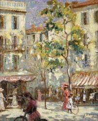 Paris Street Scene (Joseph Alfred Terry) - Muzeo.com