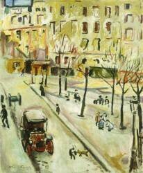Paris Street Scene (Achille Emile Othon Friesz) - Muzeo.com
