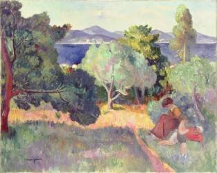 Path in Saint-Tropez (Henri-Charles Manguin) - Muzeo.com