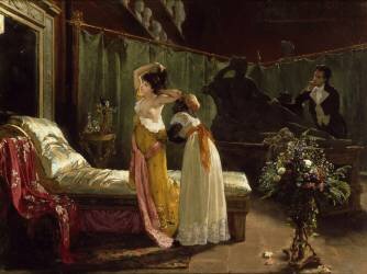 Pauline Borghèse dans l’atelier du sculpteur (Lorenzo Valles) - Muzeo.com